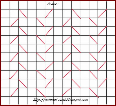 smocking canadian patterns leaf pattern graph leaves fabric vani sewing square method pillows