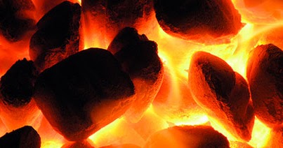 Image result for burning coals of fire