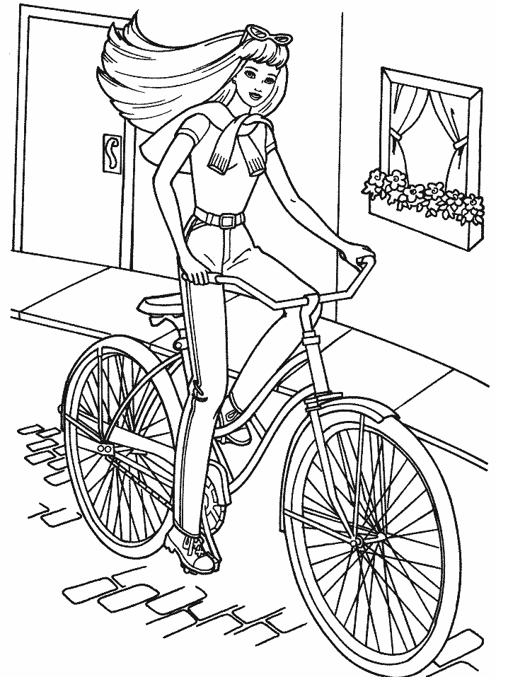 Barbie coloring pages bike barbie and the 12 dancing princesses coloring pages. Barbie coloring pages bike