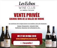 les echos wineanco ventes privées Wineclub vins