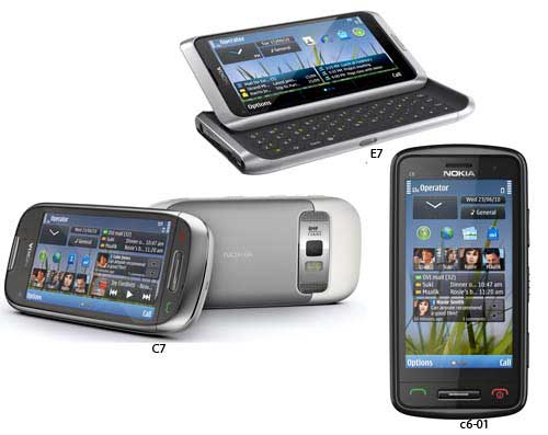 Tiga Penantang iPhone - Nokia E7, Nokia C7 dan Nokia C6-01