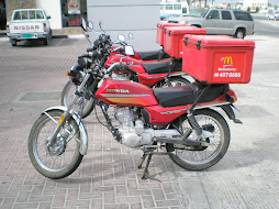 McDonalds delivery motorbikes