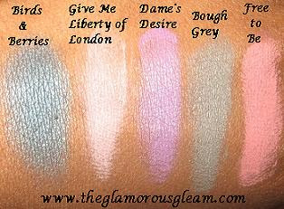 "MAC Liberty of London Eyeshadow Swatches"