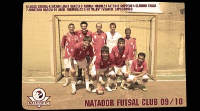 Matador FutSal Club 09/10 - Equipo