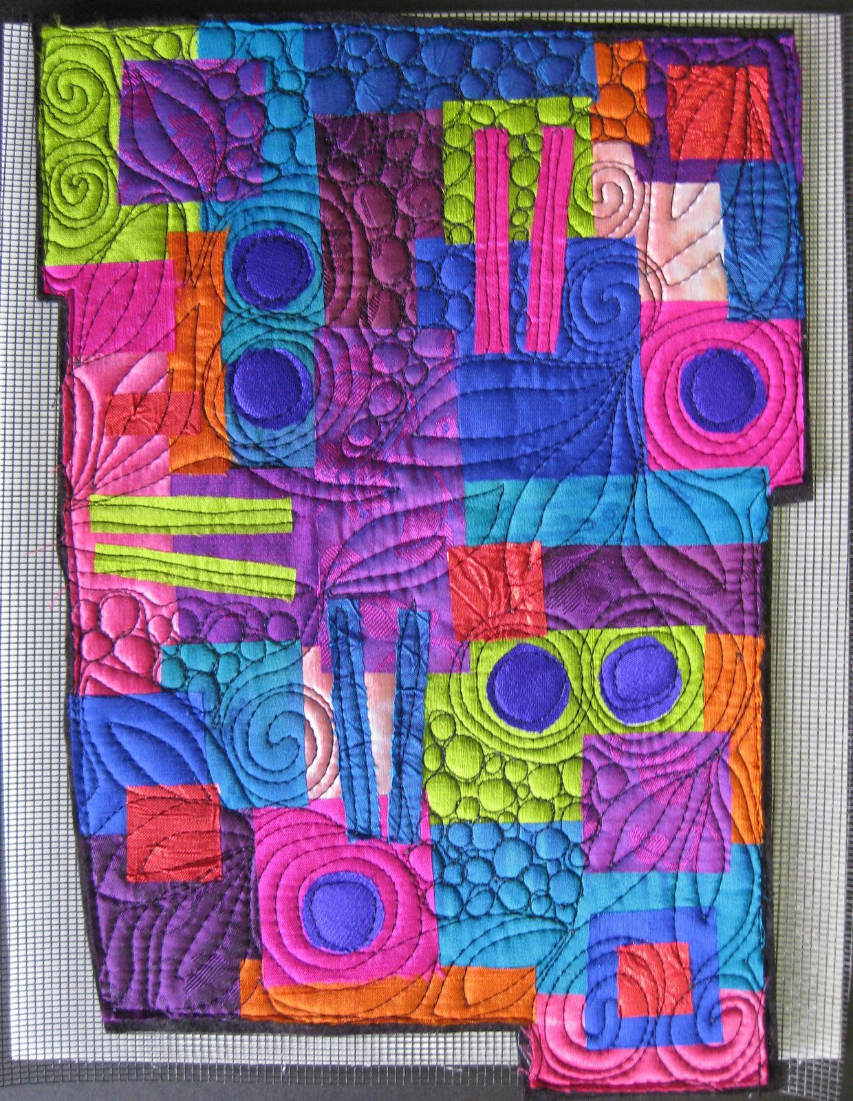 8x10 vibrant silk art quilts