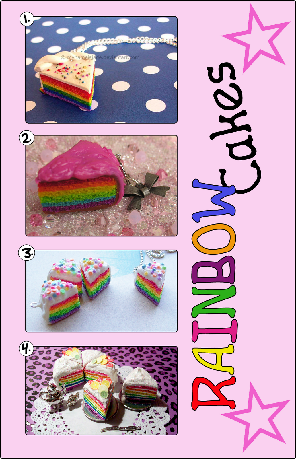 Monster Kookies Polymer Clay Trends The Rainbow Cake Slice