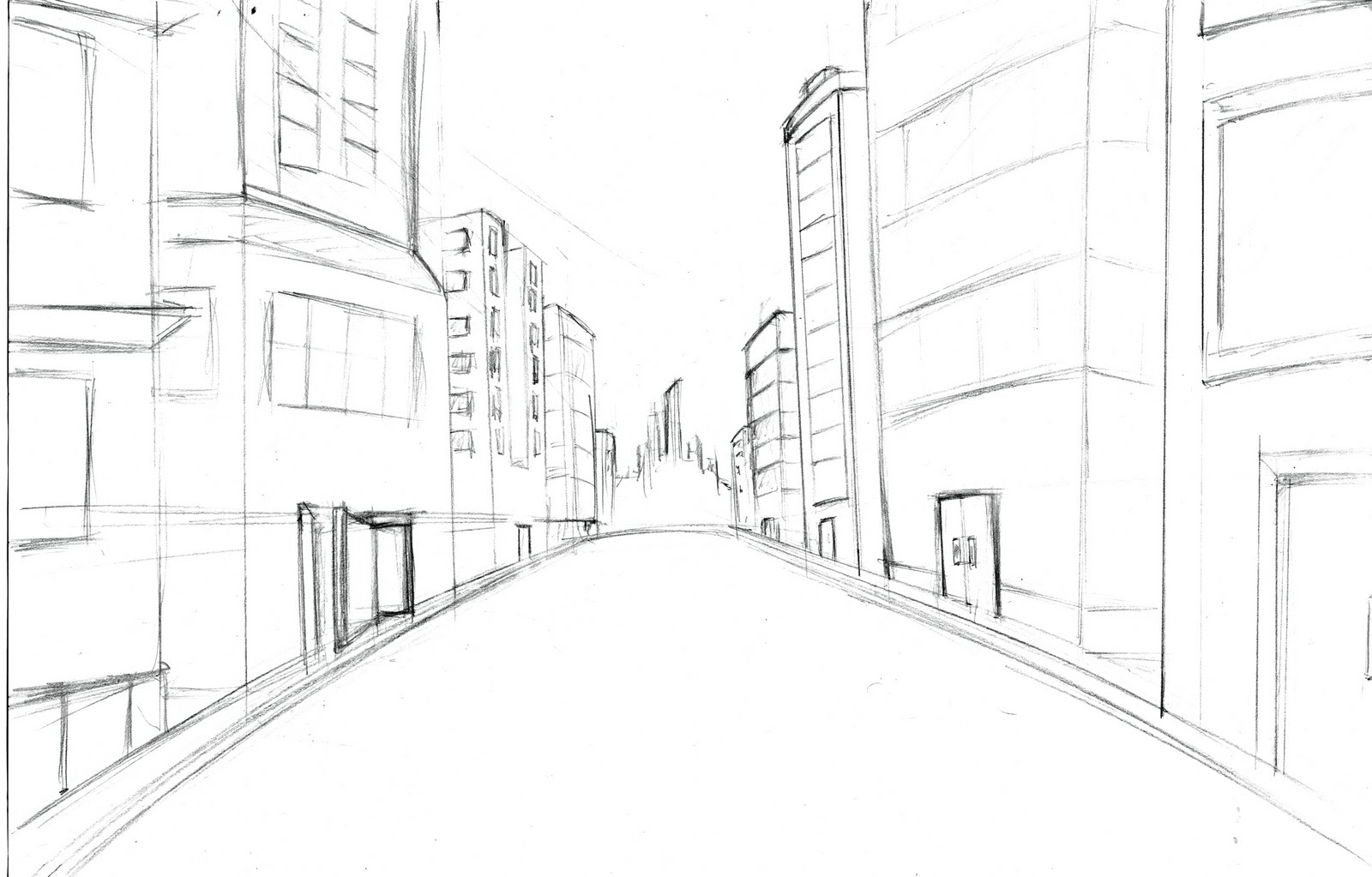 City Street Drawing