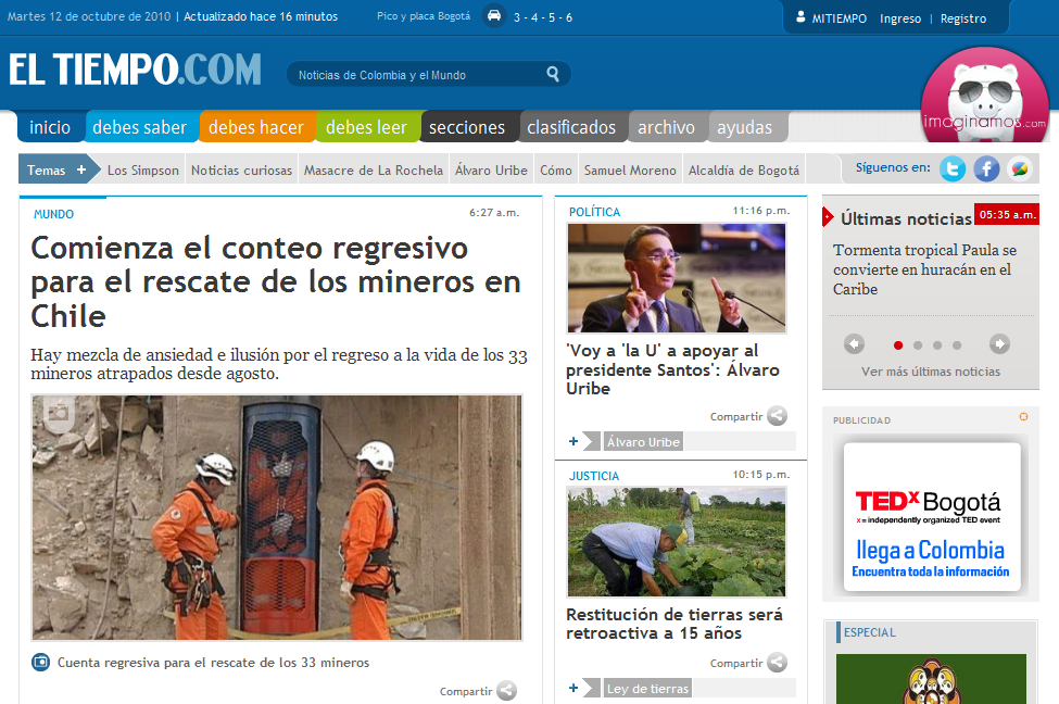 DIARIO EL TIEMPO DE CALI diario el tiempo de cali: