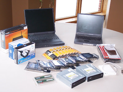 I also have a picture with me in it, but I'm not going to risk it ending up on Facebook. Computer hardware
