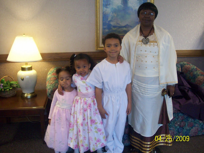 One cute Gogo and the grandkids