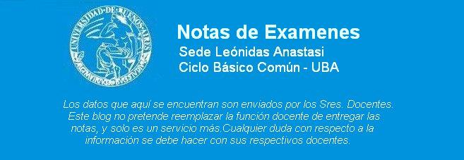 Notas de Examenes