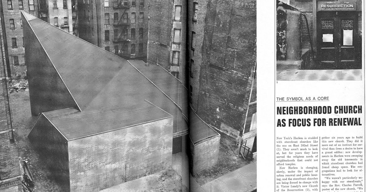 Ideas for Brick Architecture Victor A Lundy Harlem Church