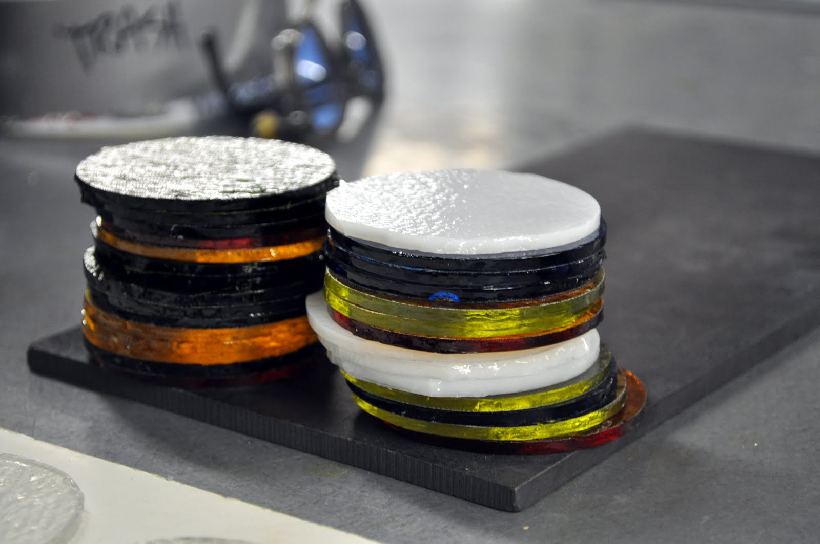 Etsy Glass Artists Cutting Circles in Flat Glass