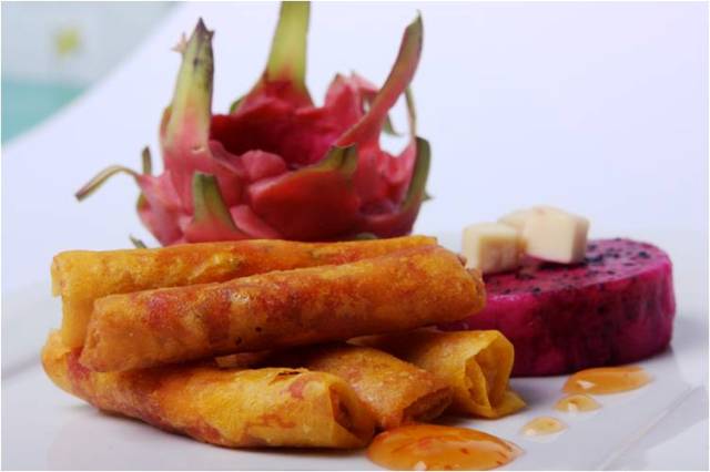 dragon fruit taste. Hearty Dragon Fruit Lumpia