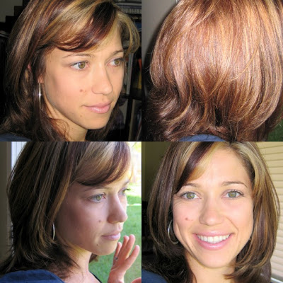 blonde highlights and lowlights on brown hair. We cut off about 6 inches, blonde highlights and lowlights on brown hair. We cut off about 6 inches,