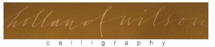 holland calligraphy