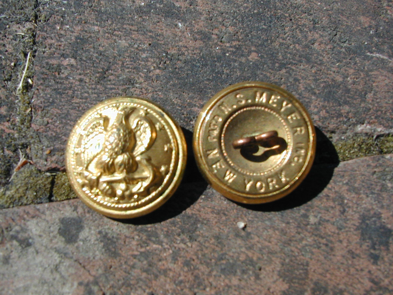 old military buttons