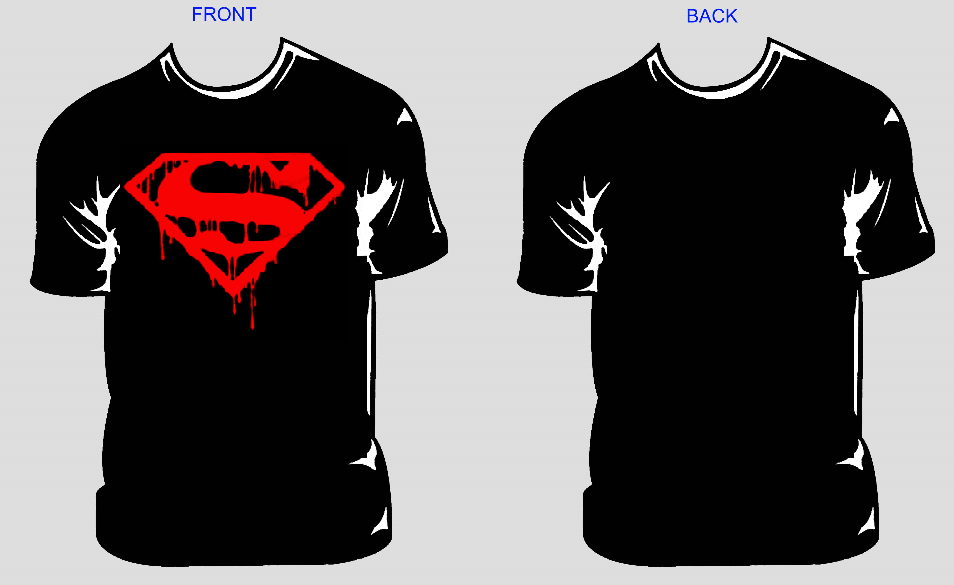 death of superman t shirt