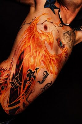 Full Japanese Phoenix Tattoo On Body