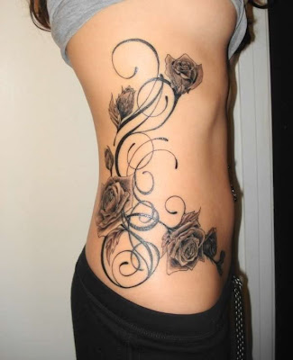 Japanese Rose Tattoo Design