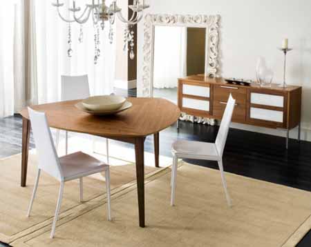 The home populars: mesas de comedor triangulares