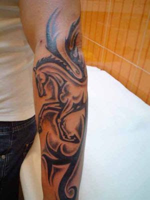 tribal horse tattoo. 2011 Tribal Horse Tattoo