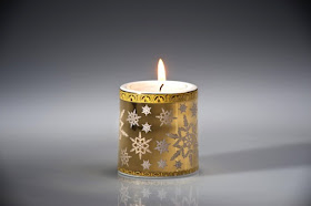 Velas decoradas navidad