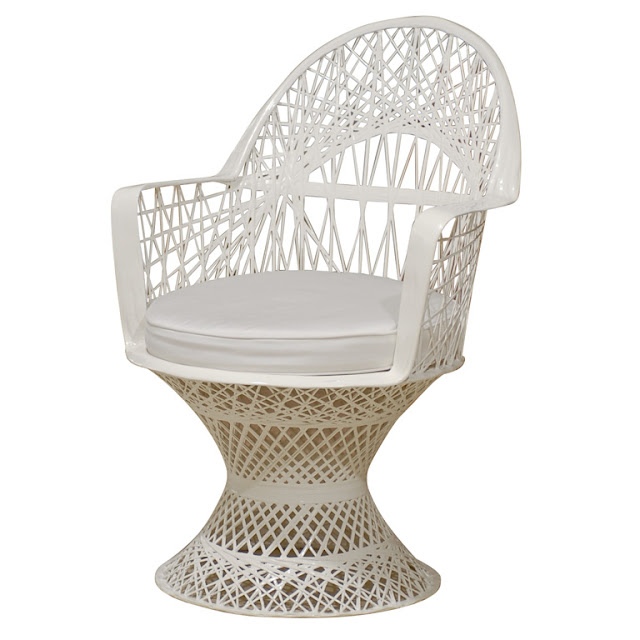 what I'm obsessing on this week white, fiberglass wicker