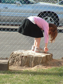 Girls Bent Over Skirts