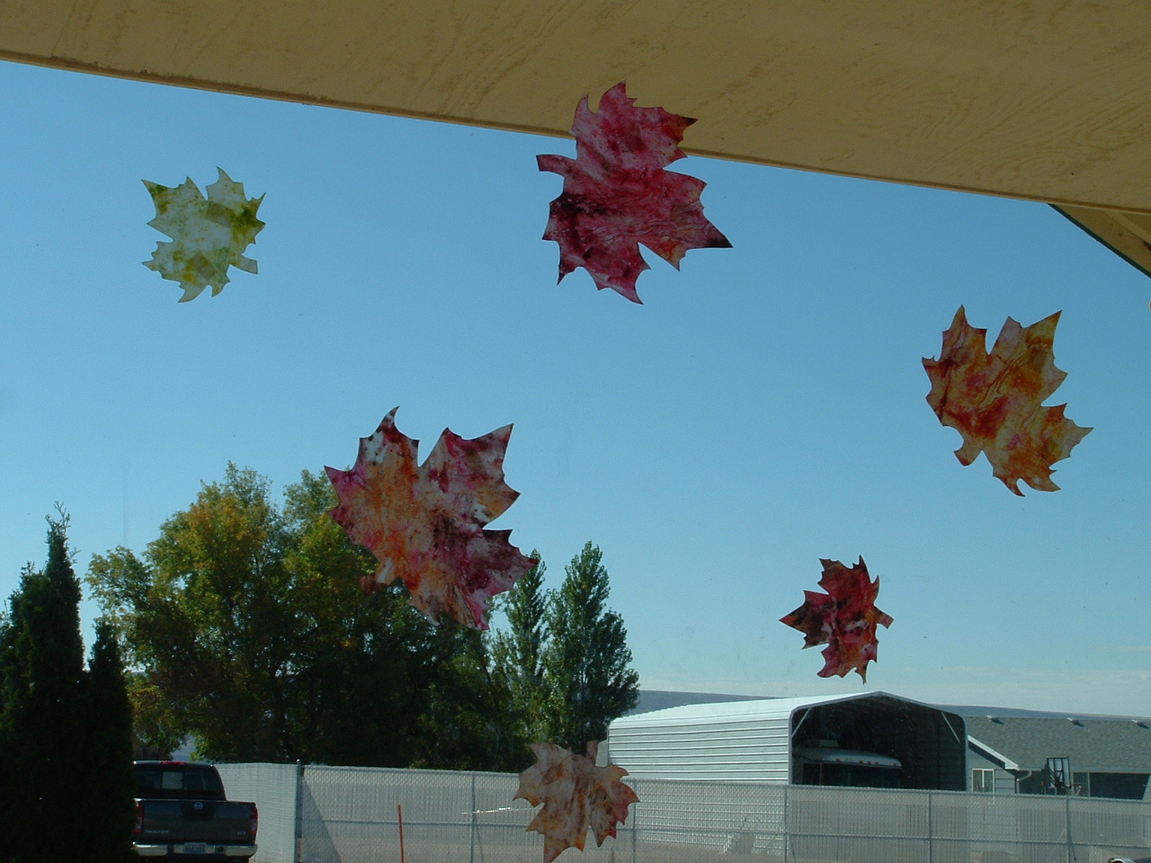 Pieces by Polly Autumn Wax Paper and Crayon Leaves