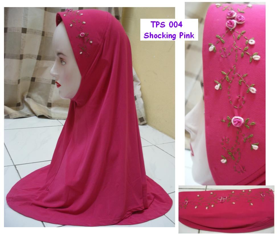 Tudung Plain Awning bersulam Tangan @ RM 35 TPS+004+-+Shocking+Pink