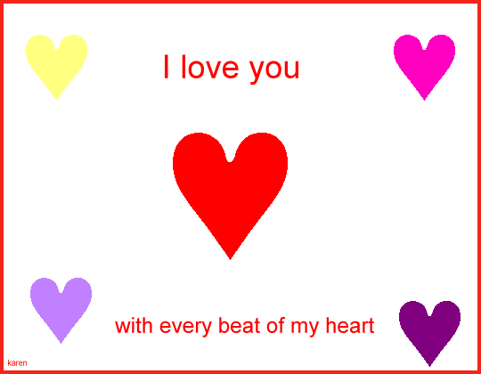 i love you hearts