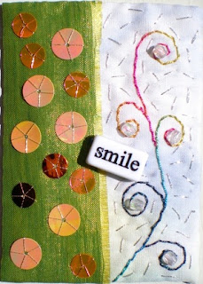 Smile, ATC by Linda Frost