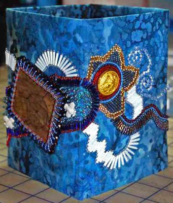 bead embroidery by Angela Plager, Wayne's Box