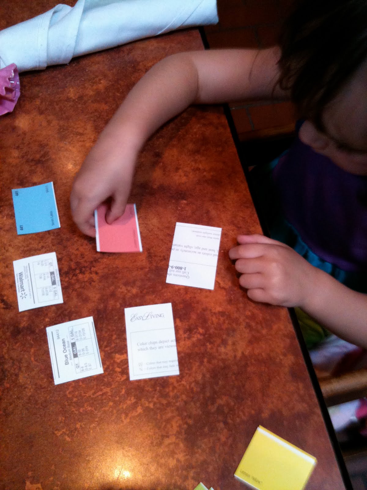 Pink and Green Mama DIY Paint Chip Game FREE Game to Entertain Kids in Waiting Rooms