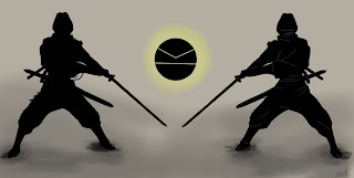 L U C A - A R T W O R K: Ninjas Silhouette