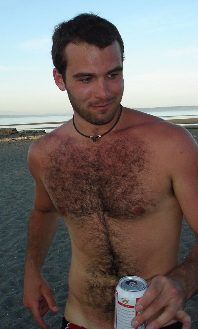 Hairy chest man