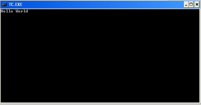 Basic Progamming Turbo C Hello World Basics