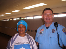 Habiba and Officer John Justin of the St. Cloud Police Department