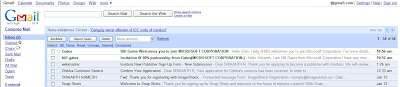 Inbox Snapshot With Fake Email