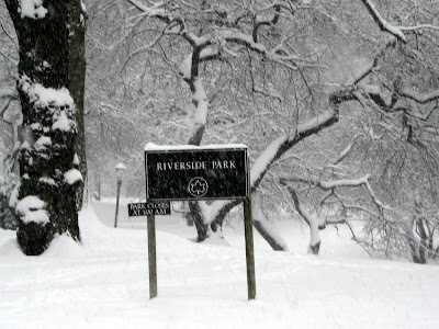 Winter in Riverside Park NYC