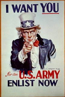 'I want you' Uncle Sam Credit Line: Library of Congress, Prints & Photographs Division, [reproduction number, LC-USZC4-595]