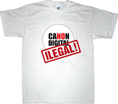 canon digital gestoras derechos ilegal sgae t-shirt ephemeral-t-shirts