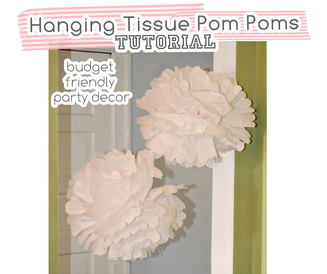 Hanging Tissue Pom Poms TUTORIAL At Home With Natalie