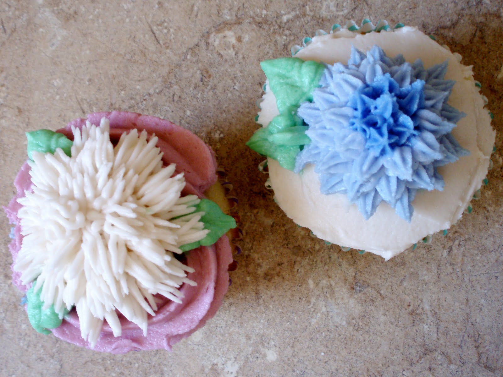 Naked Cupcakes Wilton Cake Decorating Level 1, Flowers!