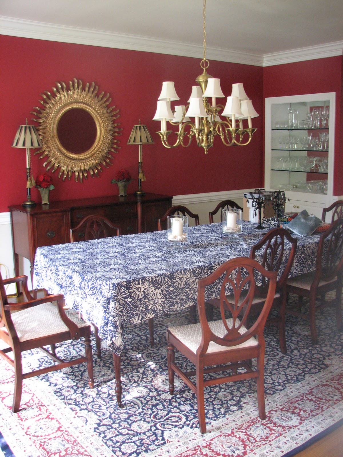 Pure Style Home Client Dining Room & Framed Fabric Panels