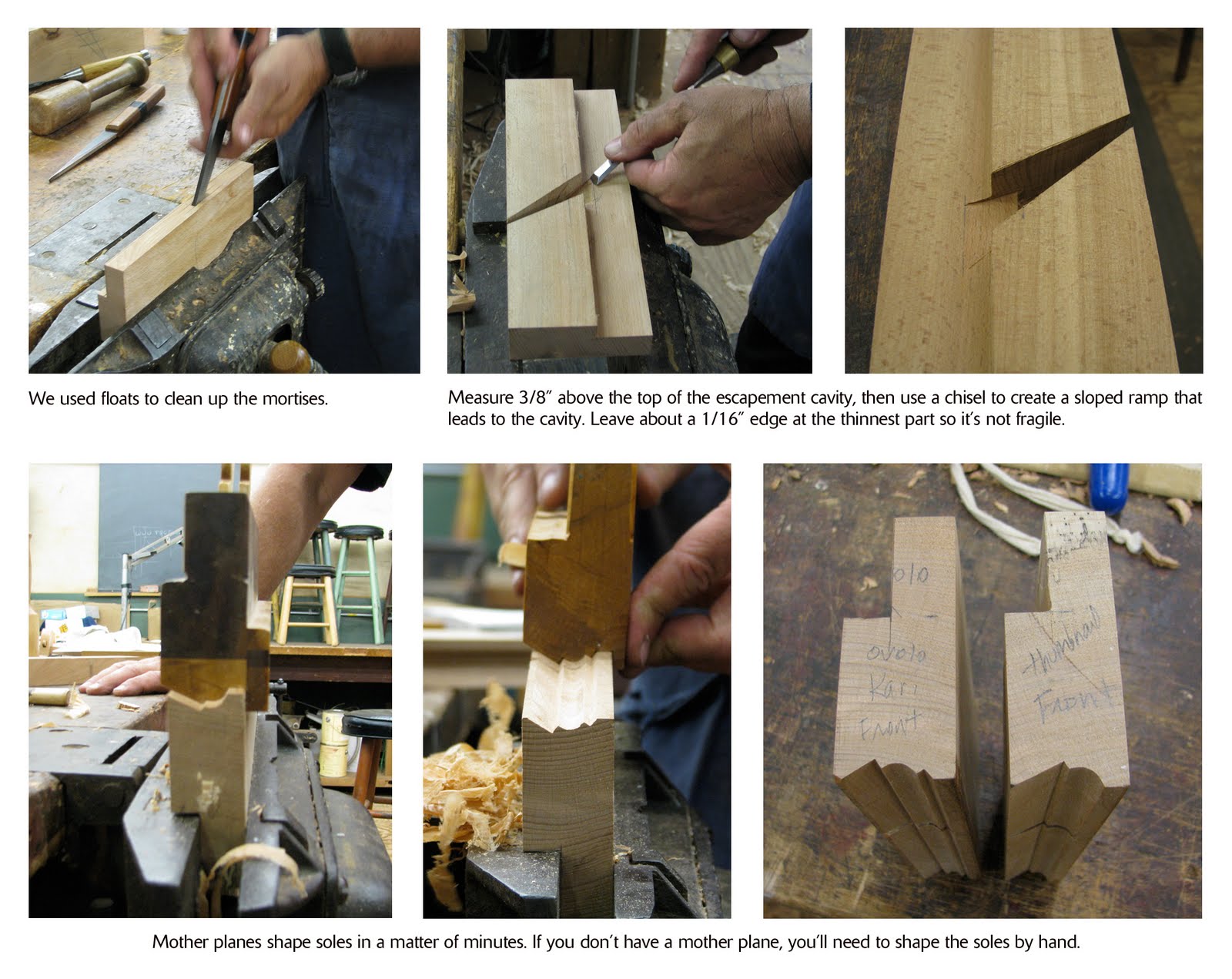 wooden escapement planes