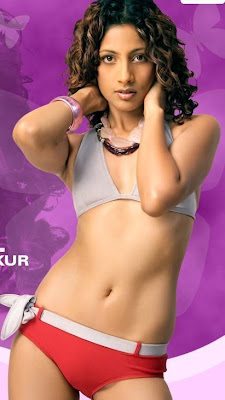 Meenal Hot and Sexy Lingerie Photos with Beautiful Navel Show