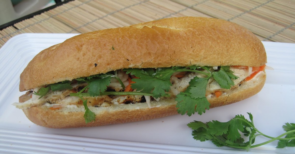 Malikala's Ono Kine Grinds: Grilled Chicken Banh Mi (Vietnamese Sandwich)