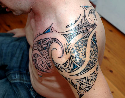 tribal tattoos calf